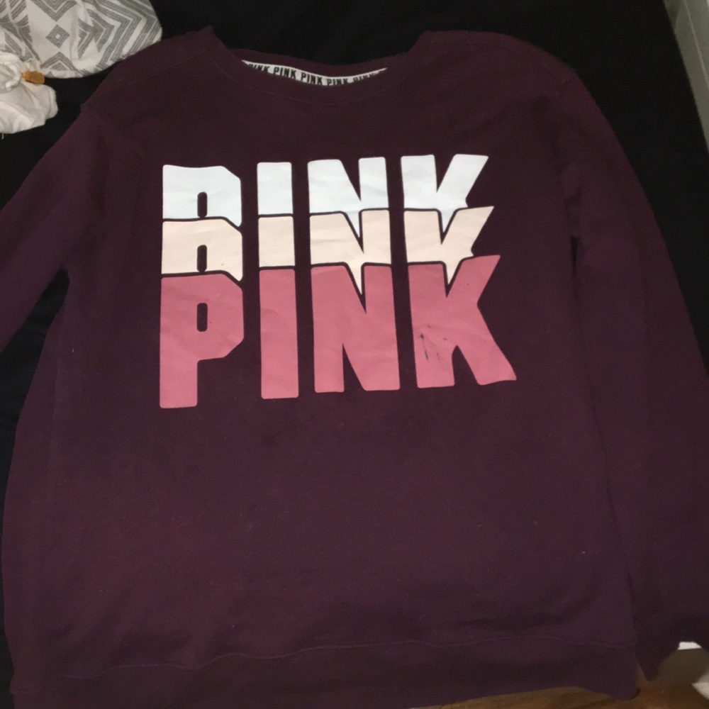 maroon PINK sweatshirt
